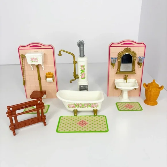 Playmobil Victorian Mansion Bathroom Set Vintage 1992 Geobra #5324